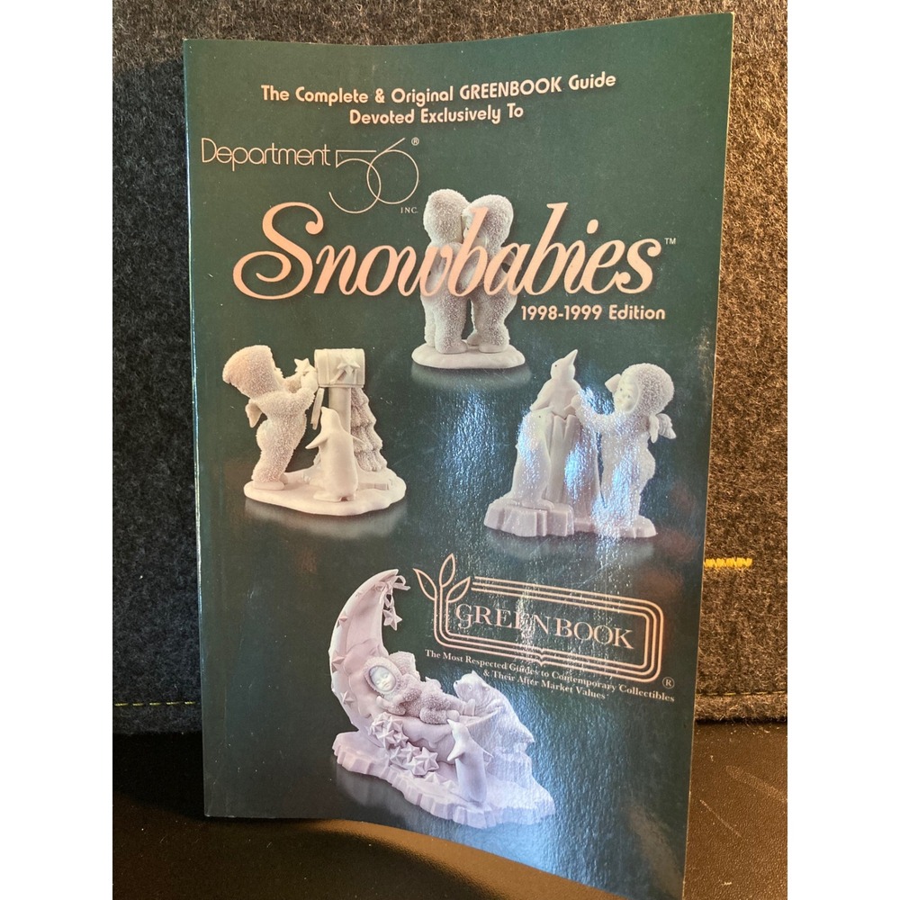 Dept 56 Snowbabies Greenbook Guide 1998-99 Collector Value Price Reference Book